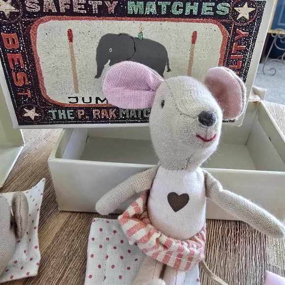 Maileg Mice - Mouse Plush Set with Beds - Picture 3 of 6